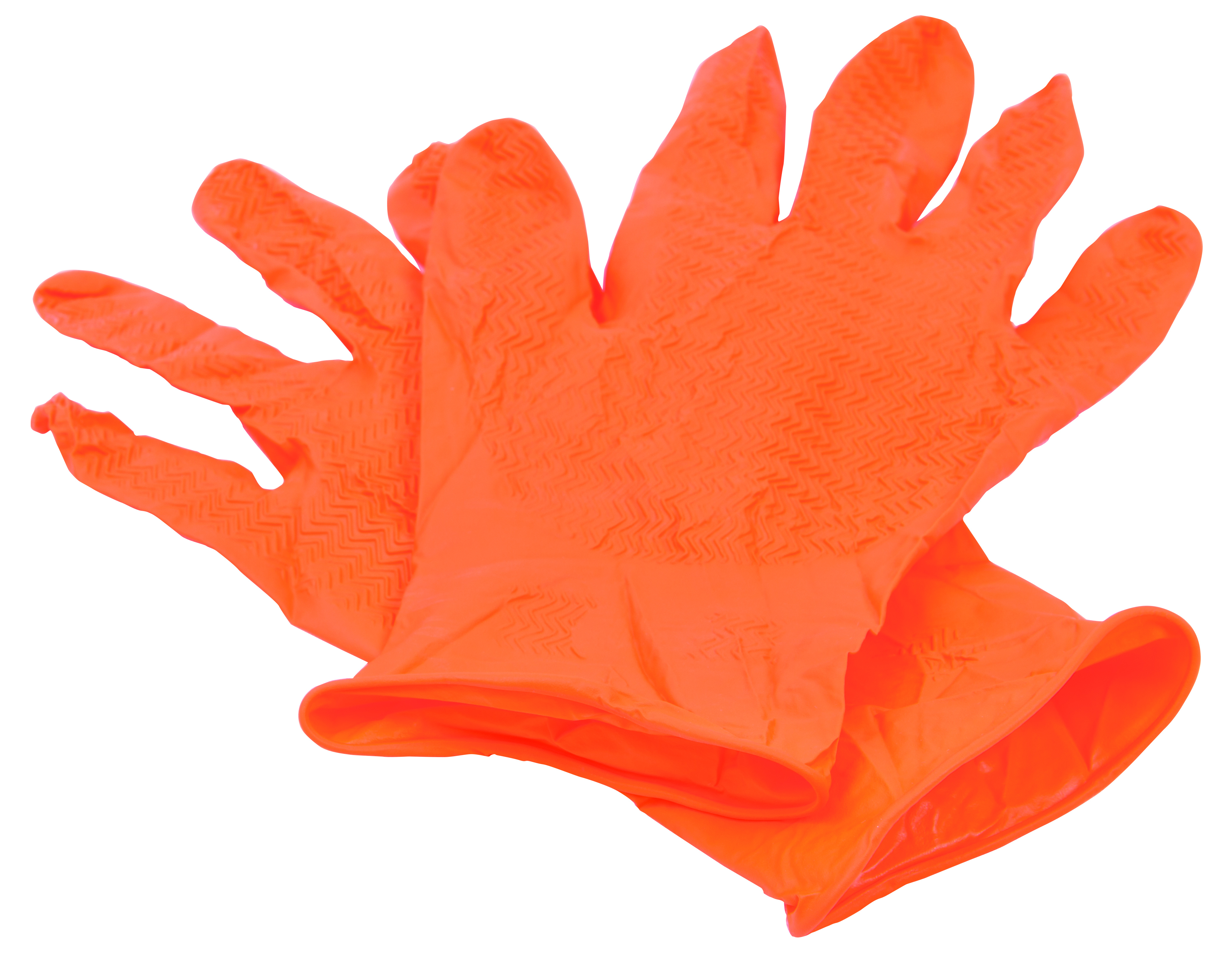 Pack de 100 Guantes Nitrilo Naranja Texturado - Albarulo | Fabricantes de para pintura